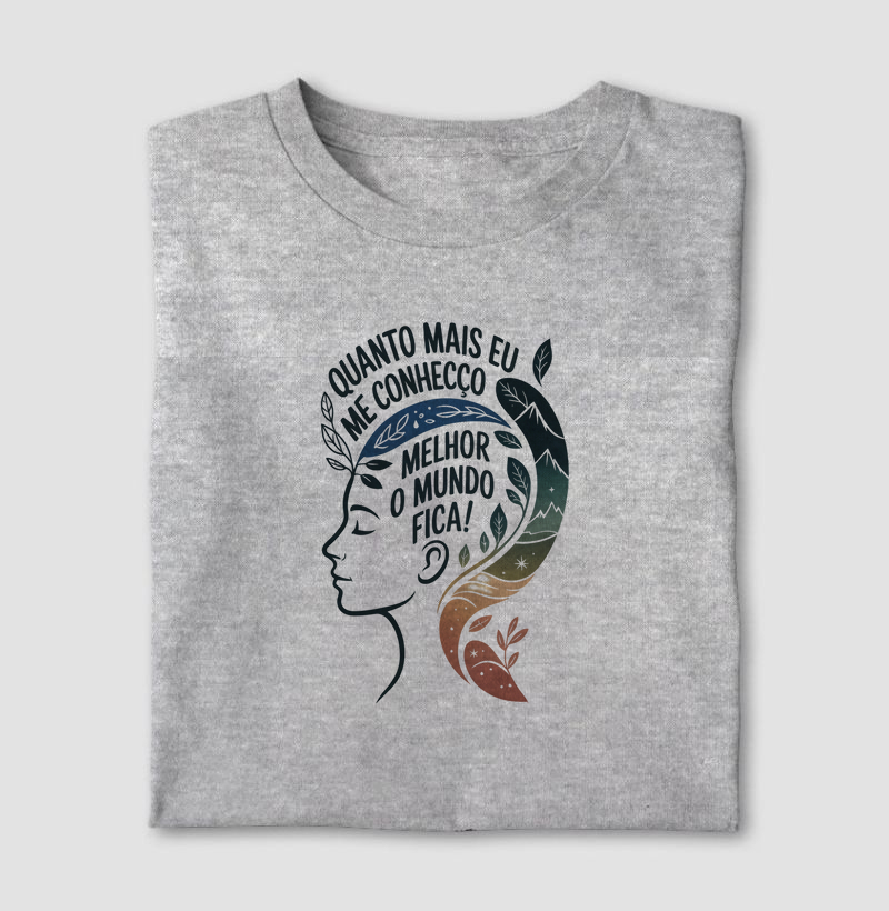 Autoconhecimento: A Jornada que Transforma o Mundo | Camiseta Personalizada | Versão 2