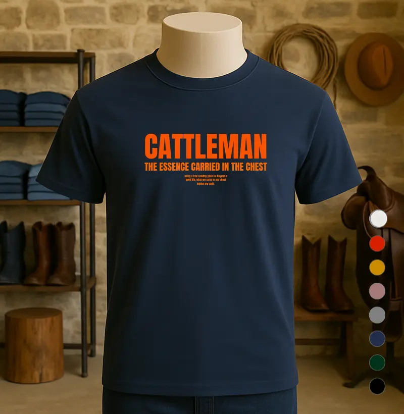 Camiseta country azul marinho 