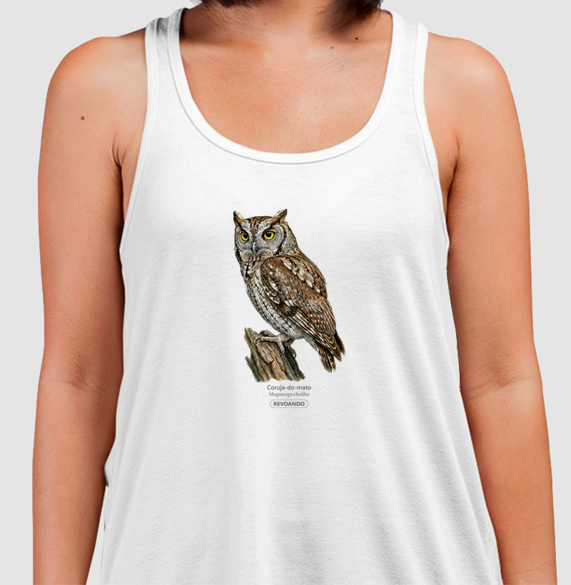 Traços Alados - Coruja-do-mato - Regata