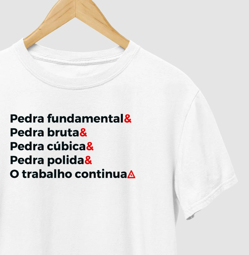 Camiseta Trabalho na Pedra