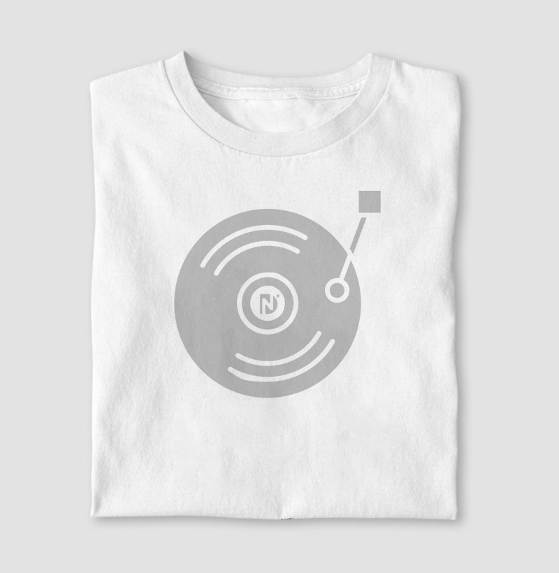 T-shirt minimalista Disco de Vinil 