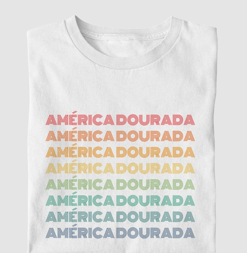 América Dourada Letreiro Retrô