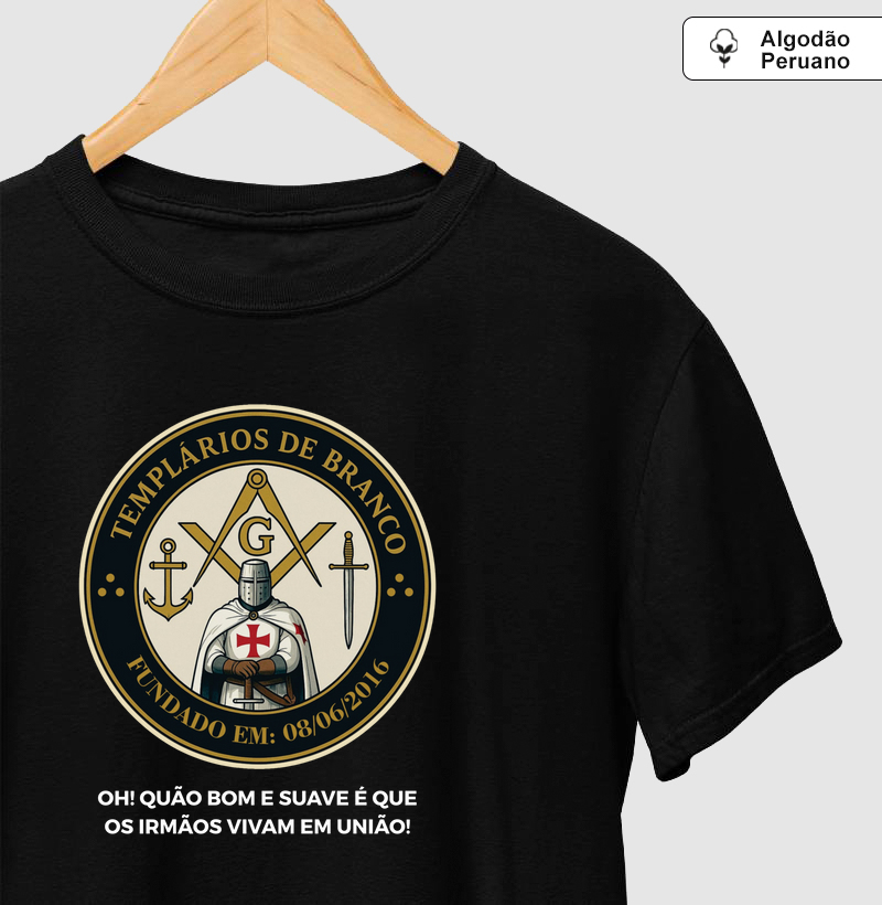 Templários de Branco (Algodão Peruano) - Mr. GADU