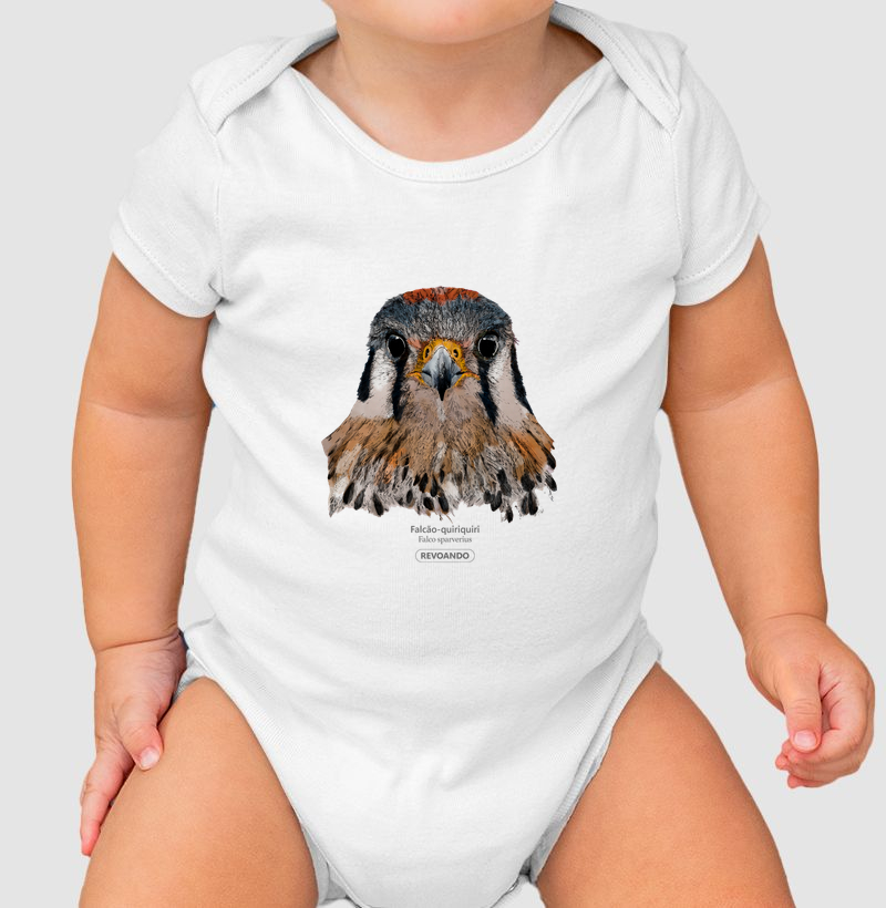 Rapinas Inky - Falcão-quiriquiri - Body Infantil