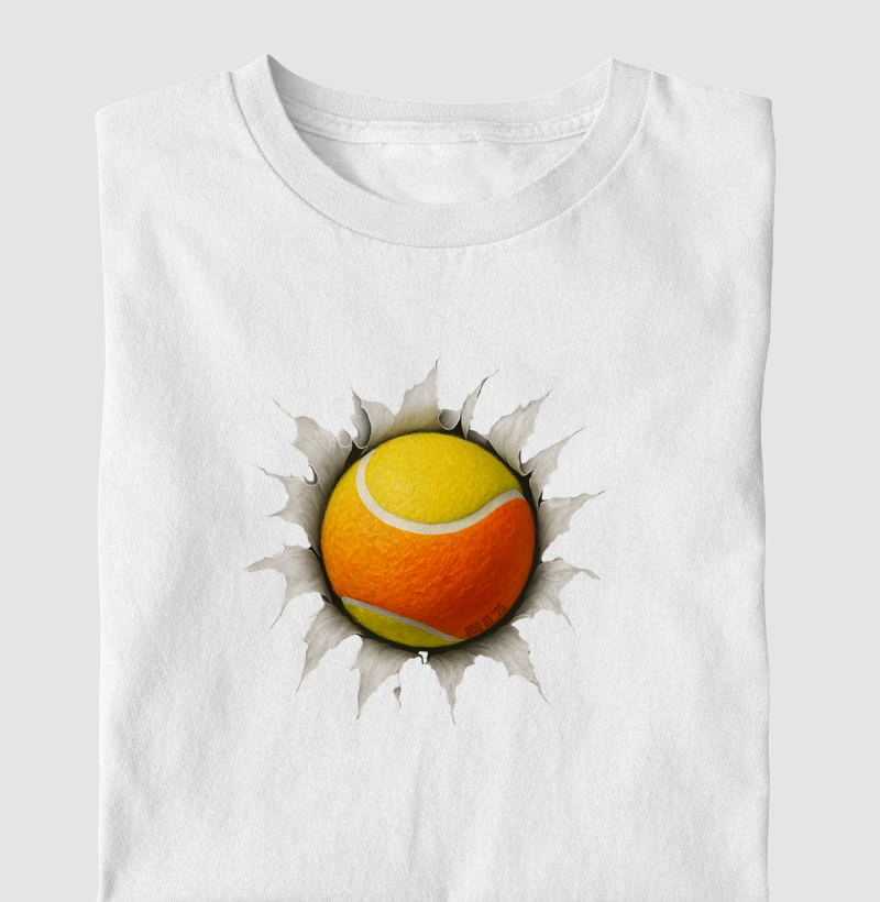 Bola De Beach Tennis Rasgando Camiseta