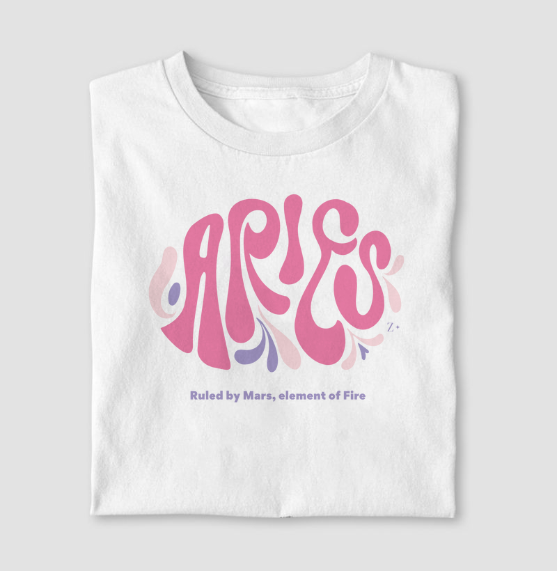 Camiseta Signos ARIES - ARIES LETTRING