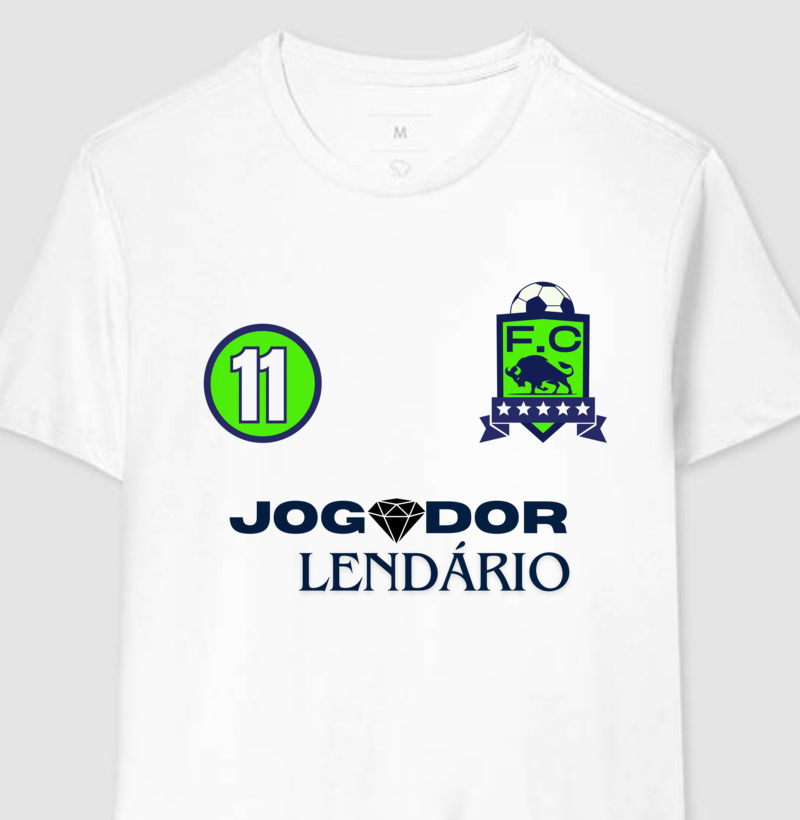 camiseta jogador lendário bull