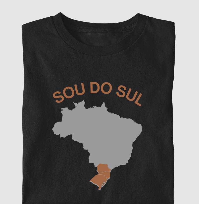CAMISETA SOU DO SUL MAPA 
