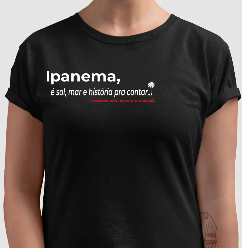 CAMISETA RESERVA.INK MASCULINA E FEMININA TRIBOS.etc MINIMALISTA IPANEMA, SOL E MAR