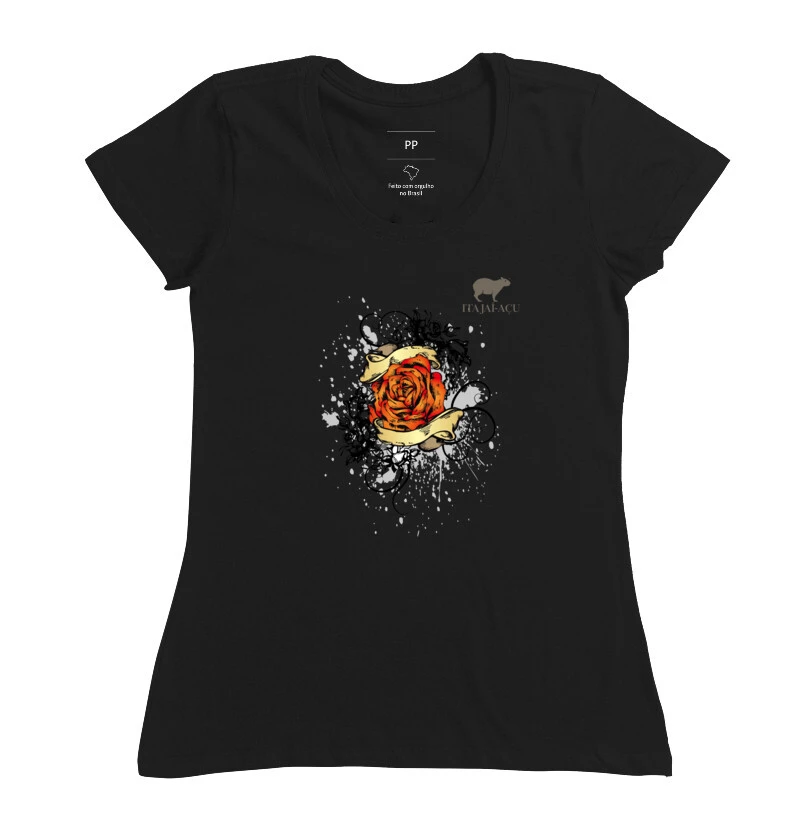 Camiseta Fem. Capivara Itajai-açu Flor