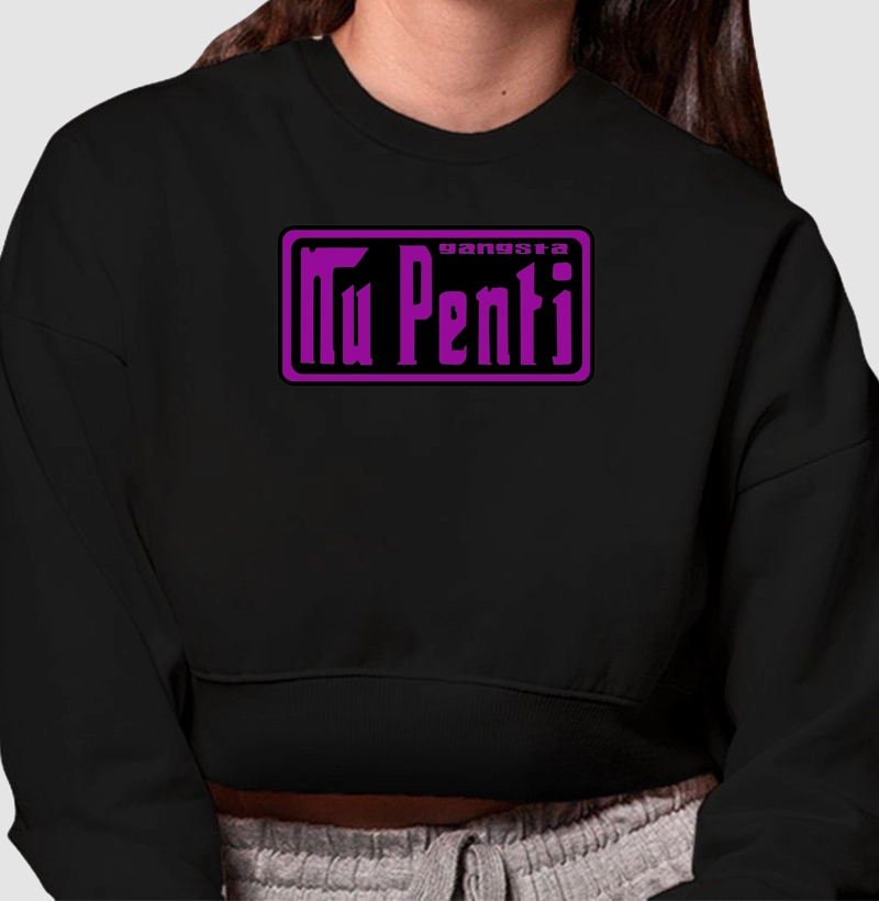 Moletom cropped Nu penti