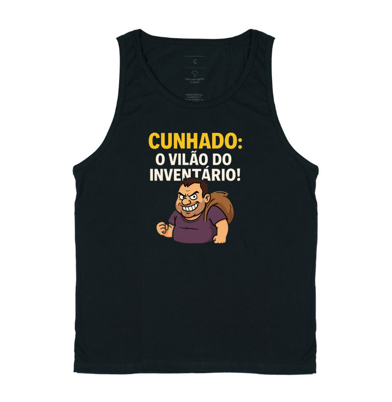 Camiseta Cunhado o vilão do inventário