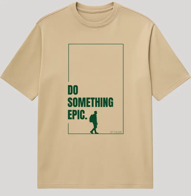 Oversized Bold Mochileiro Do something epic.