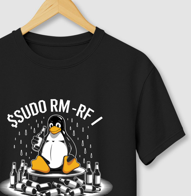 Camiseta $SUDO RM -RF / (LIN) (DIV)