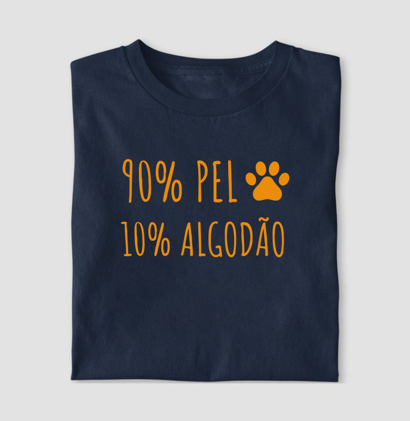 90% Pelo, 10% Algodão
