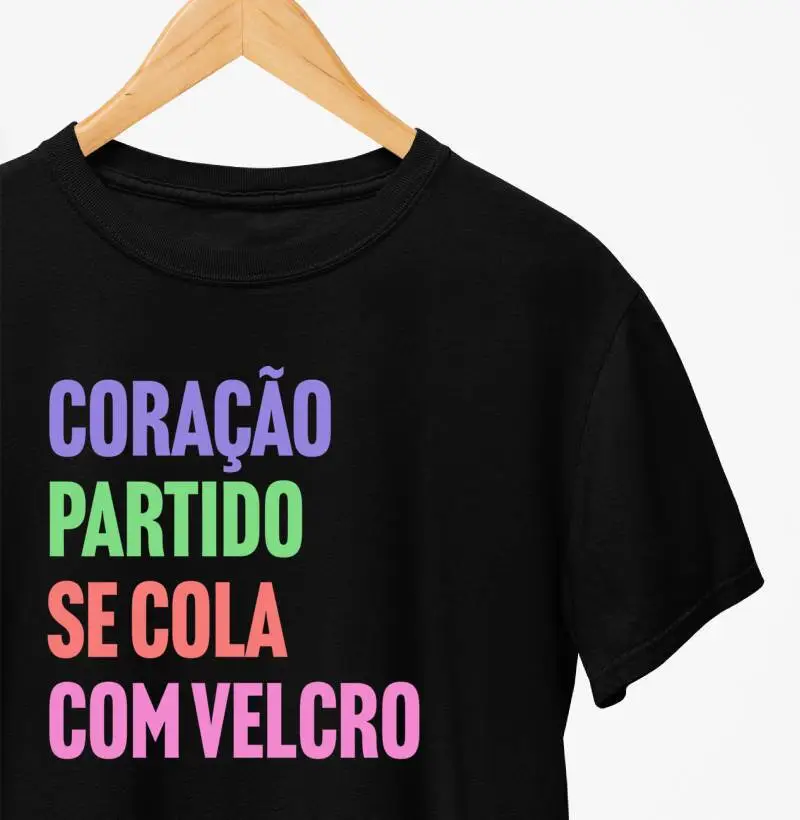 Coração partido se cola com velcro