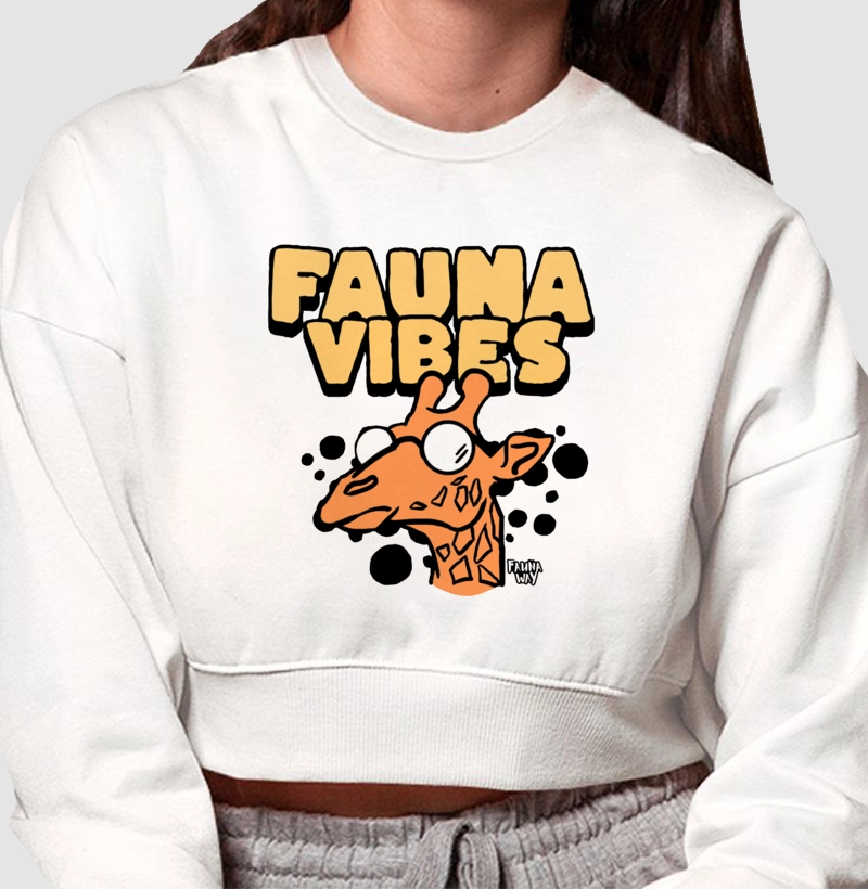 Moletom Fauna Vibes - Cropped