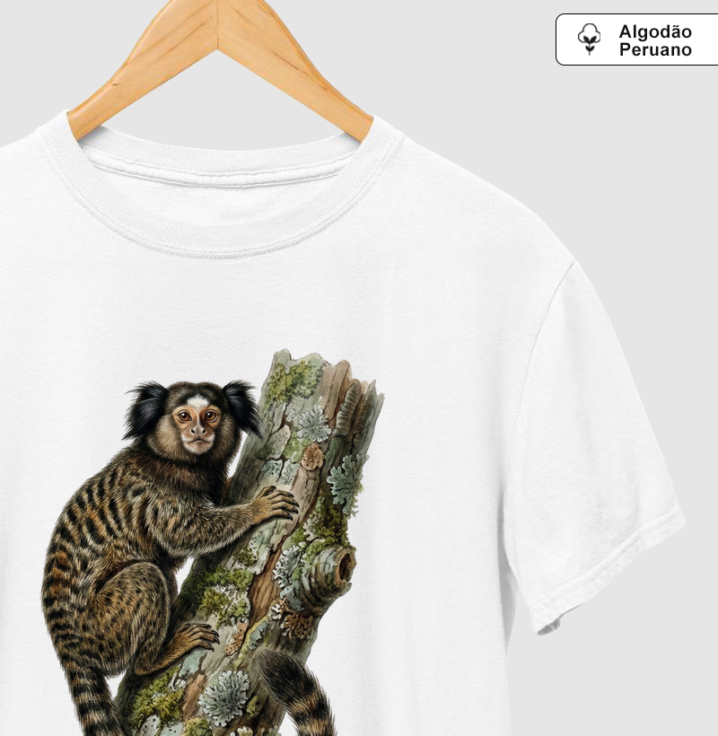 Camiseta Premium Sagui | Coleção Aquarela Nativa