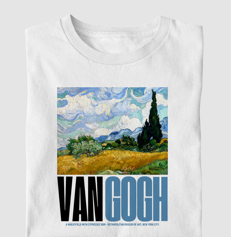 Wheat Field With Cypresses (1889) - Van Gogh