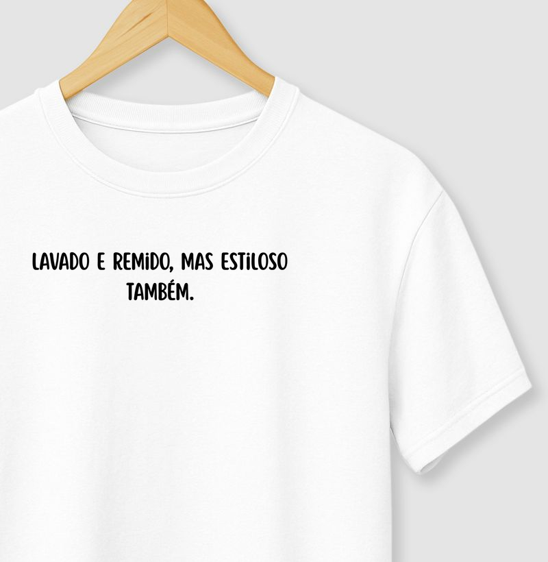 CAMISETA LAVADO E REMIDO