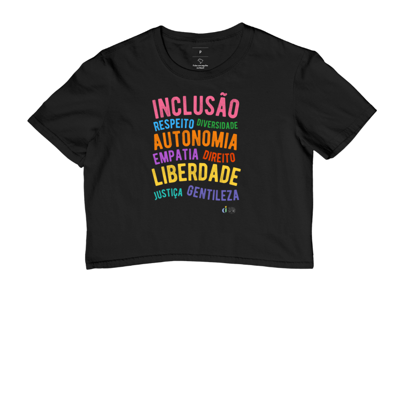 Camiseta Cropped | Inclusão