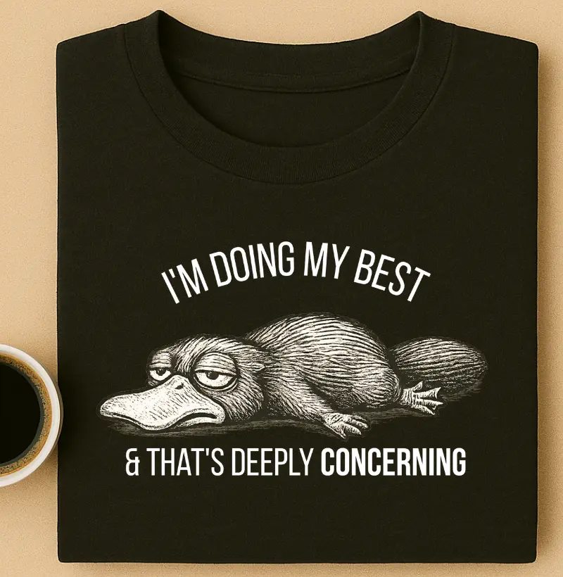 I'm doing my best and that's deeply concerning
