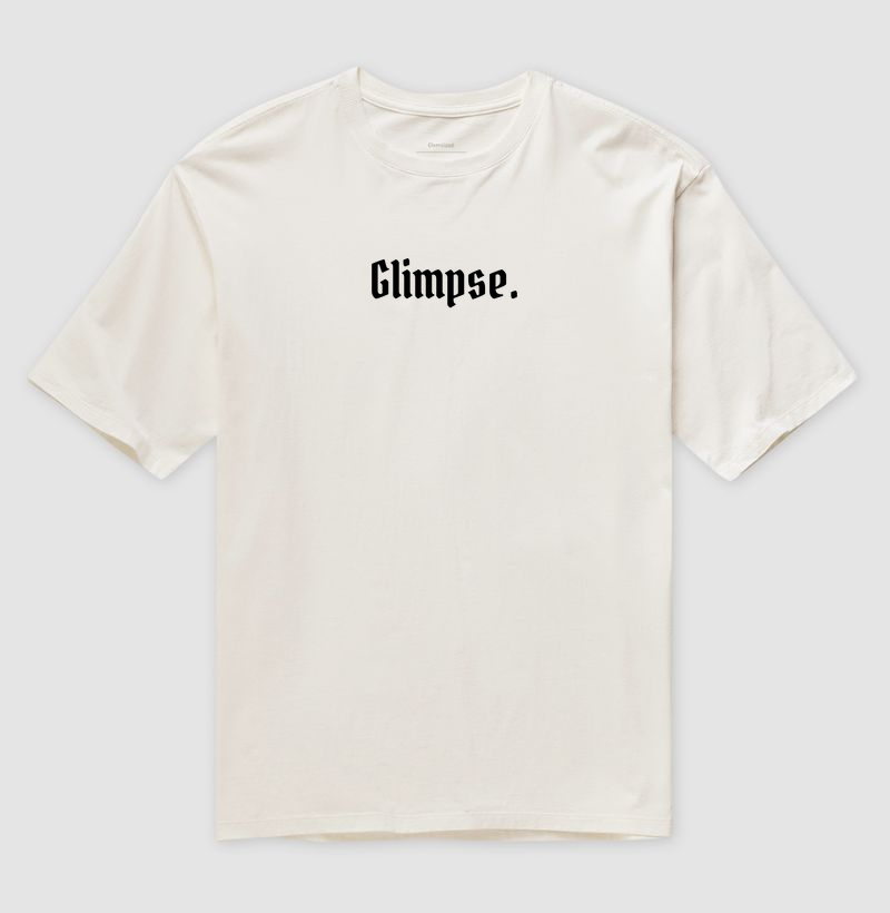 Camiseta Oversized Glimpse off-white.