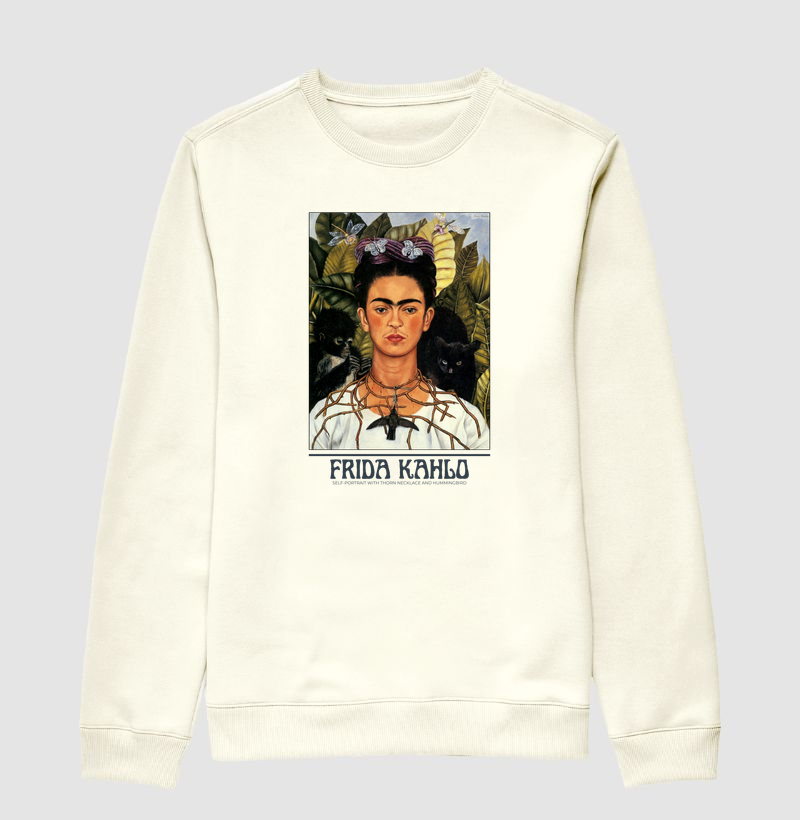 Self-Portrait with Thorn Necklace and Hummingbird (1940) -  FridaKahlo