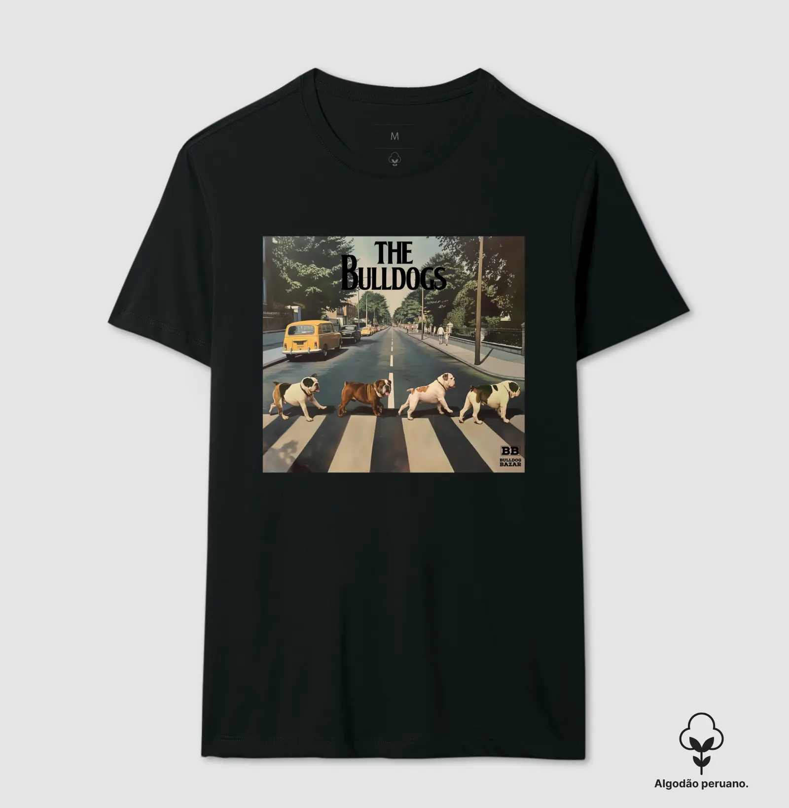 Camiseta Premium Bulldog Ingles "AUbbey Road"