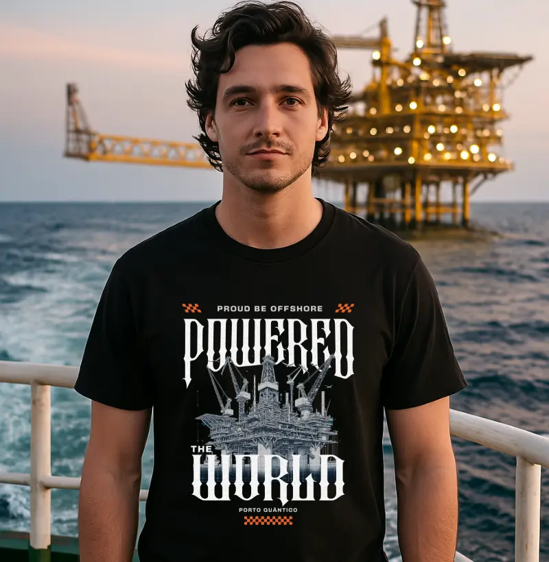 Camiseta Unissex 100% Algodão - Proud to be Offshore