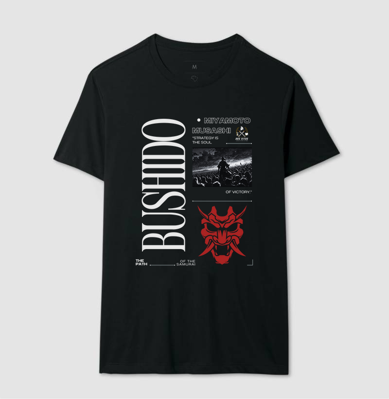Camiseta Bushido - O Caminho do Samurai - Versão em Inglês