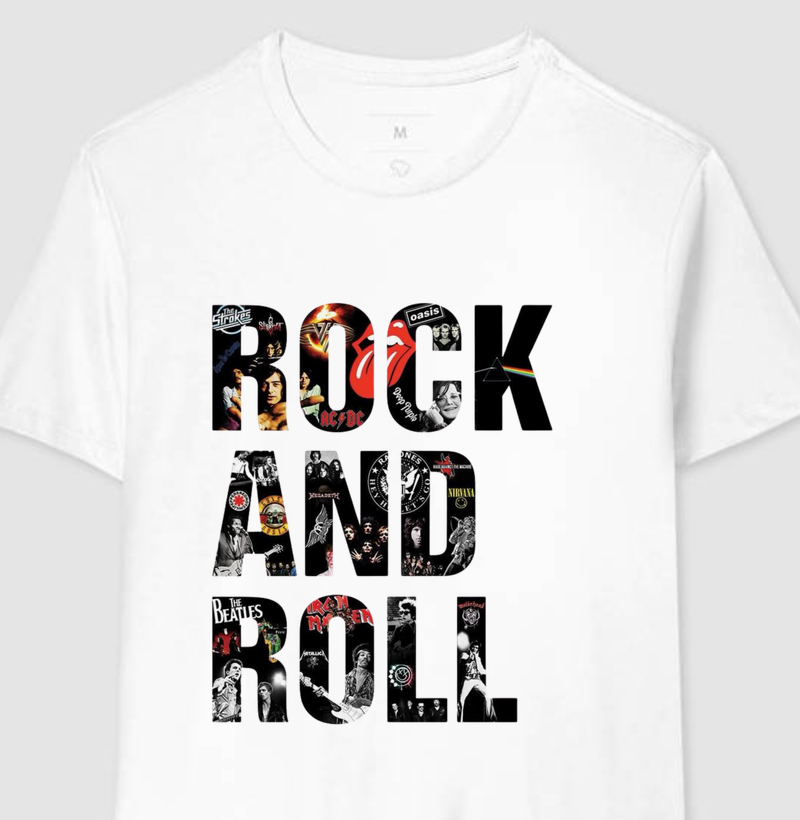 Camiseta Rock and Roll