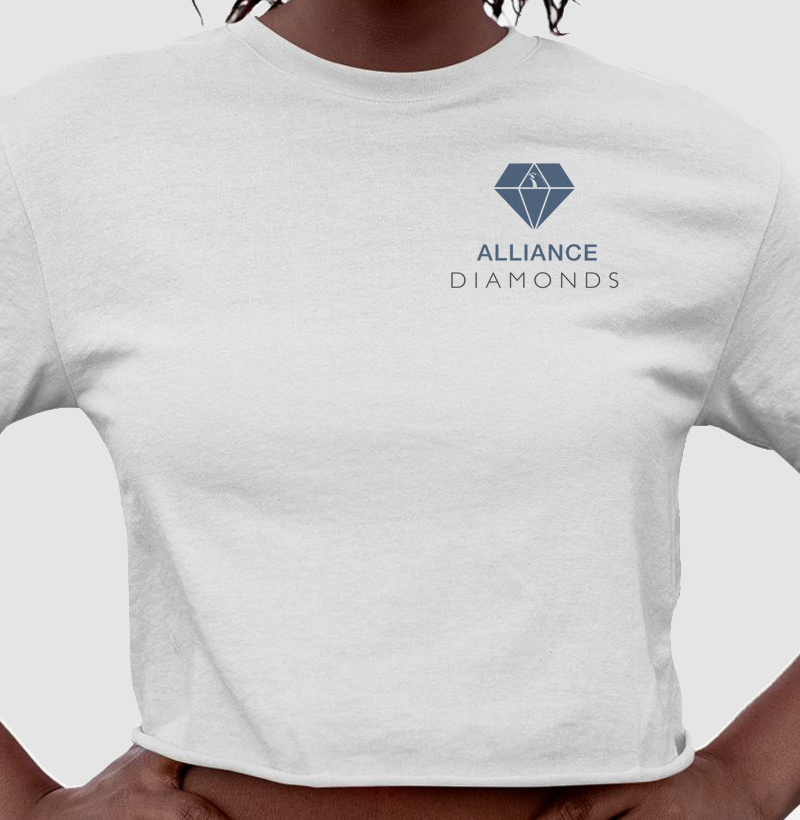 Camiseta Alliance Diamonds - Logo pequeno I Azul