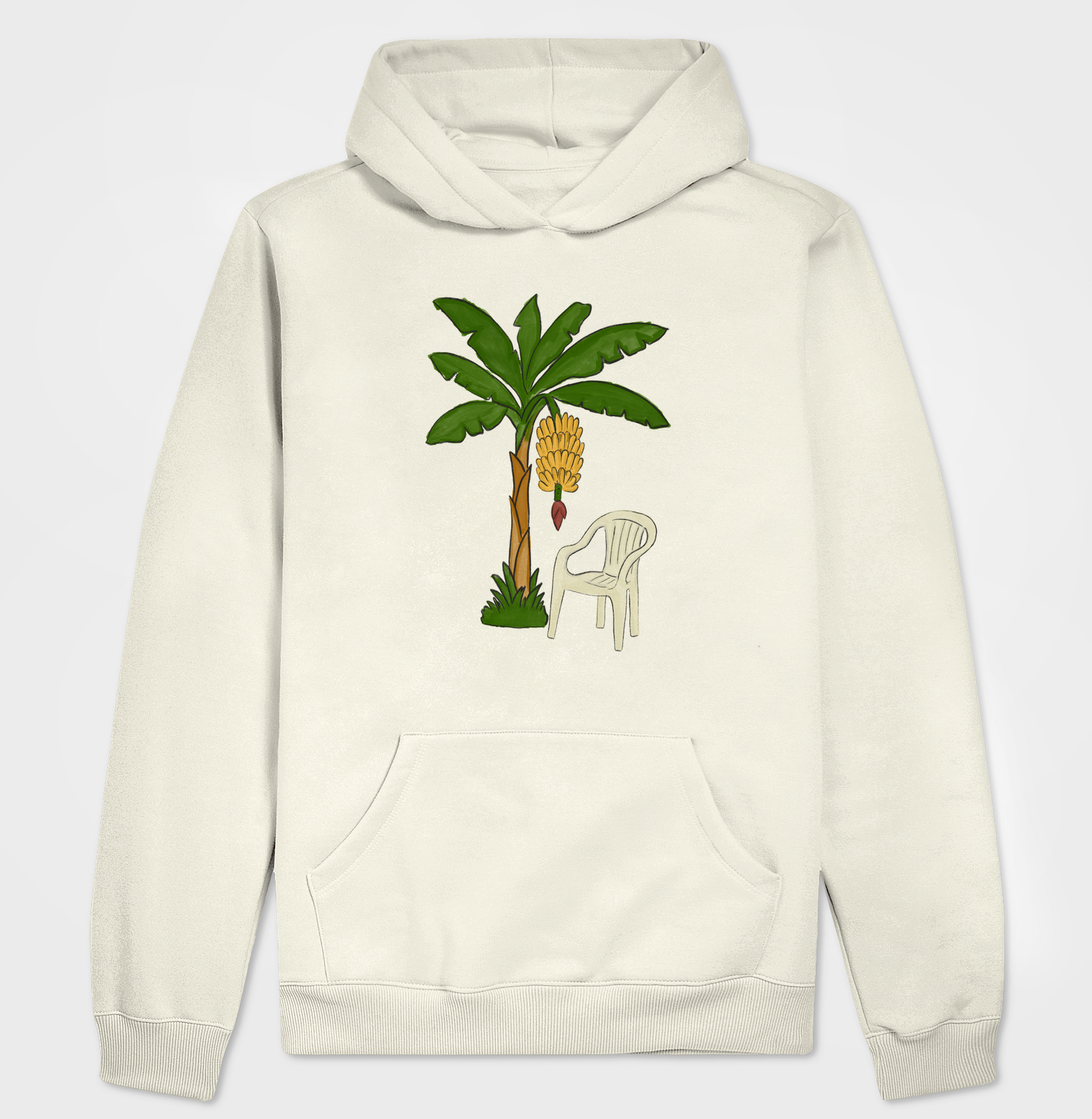 Cadeira e Bananeira Aquarela