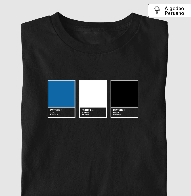 Camiseta Algodão Peruano Pantone Tricolor