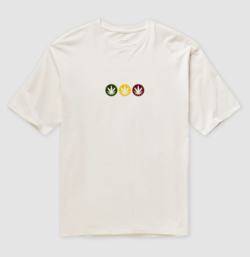 Camiseta Oversized Semáforo Canábico