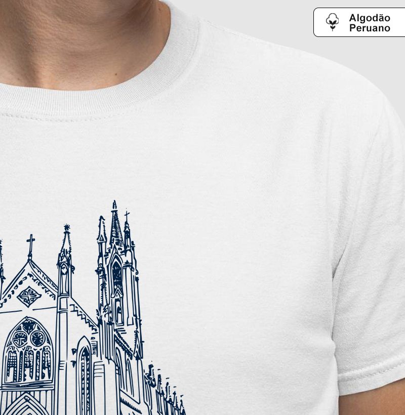 Estampa Igreja Católica Latim1 Branca Masc.