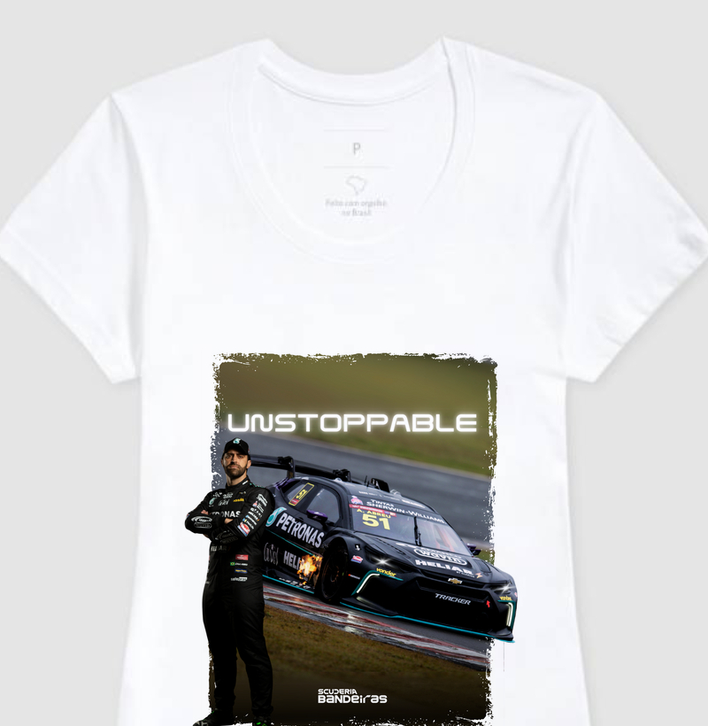 Camiseta 100% algodão Unstoppable