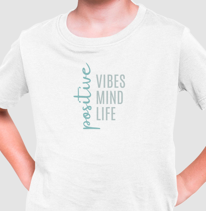 Positive Vibes Mind Life Blue