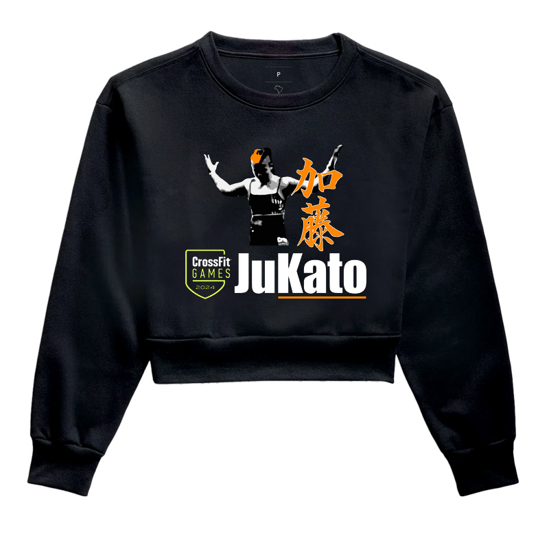Moletom cropped preto