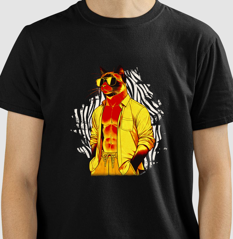 Camiseta Gato Musculoso