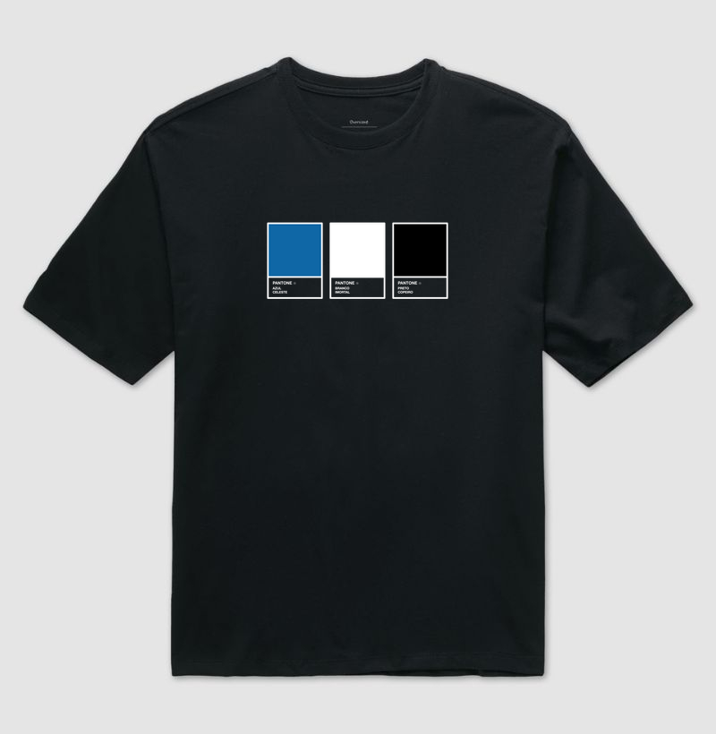 Camiseta Oversized Pantone Tricolor