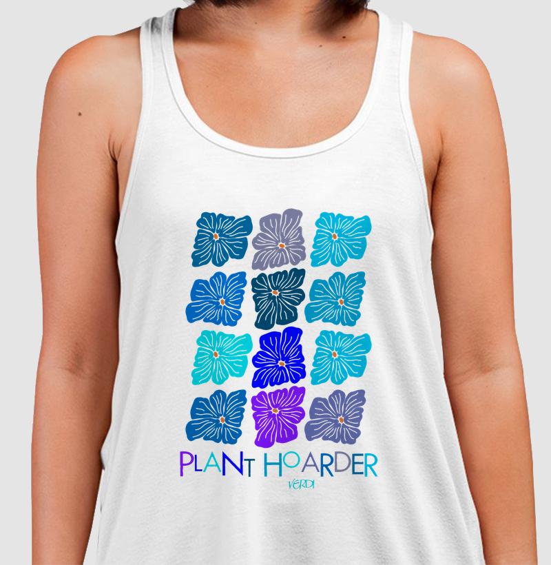 Plant hoarder flores azuis