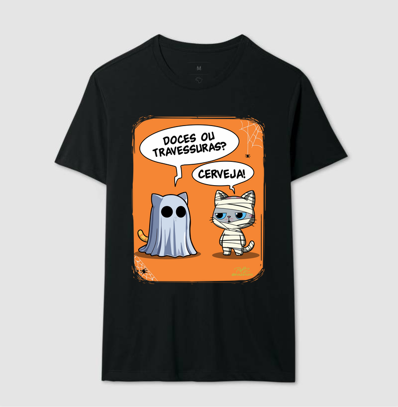 Camiseta Gato Sincero Halloween