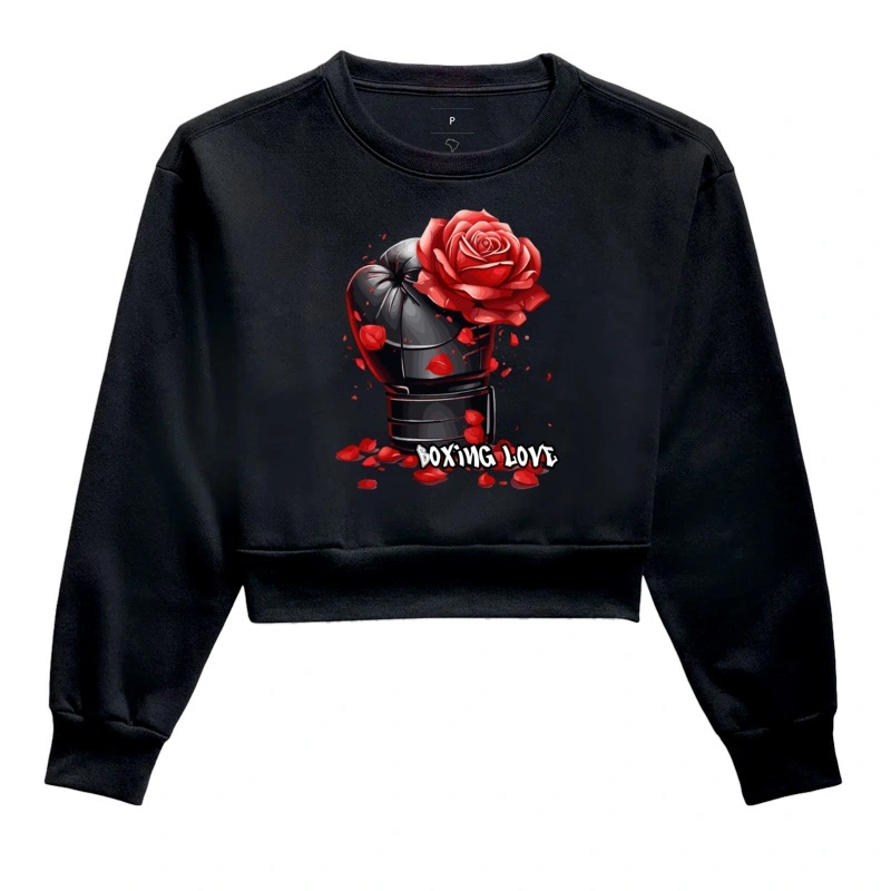 Moletom Cropped Boxing love