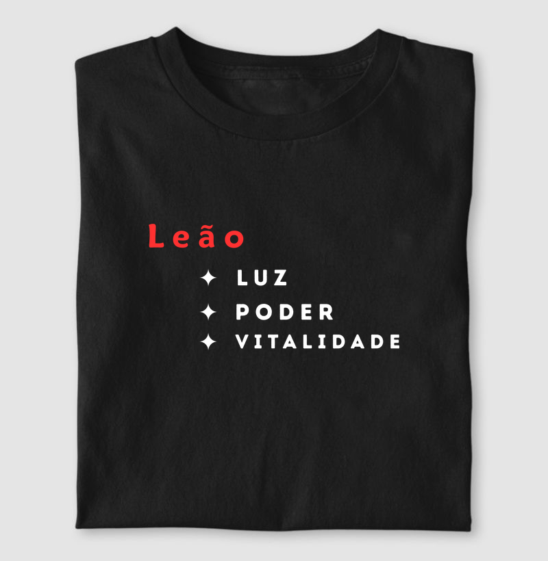 Camiseta Leão — Luz • Poder • Vitalidade