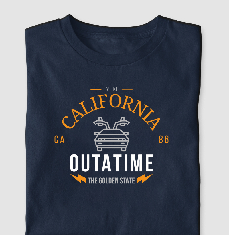 OUTATIME - BTTF - Camiseta Escura