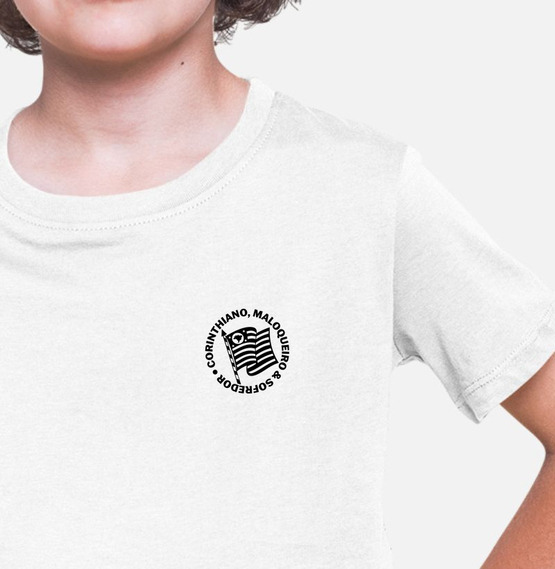 Camiseta Infantil Corinthiano, Maloqueiro & Sofredor