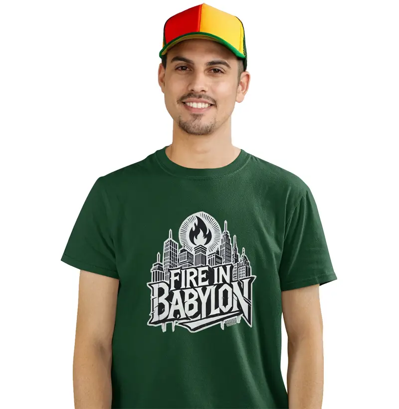 Camiseta Fire In Babylon V1