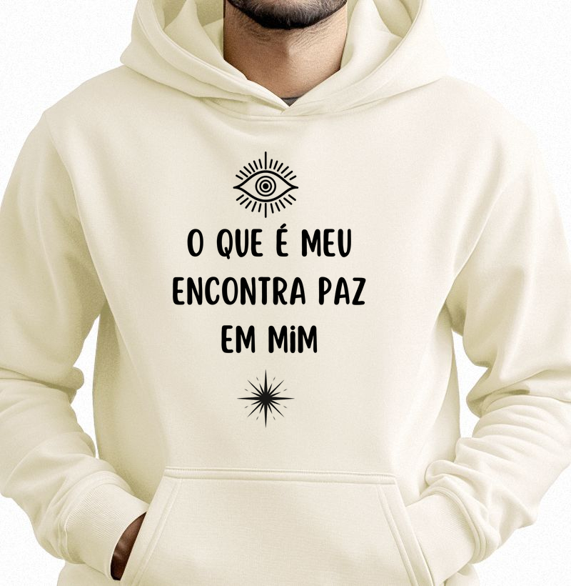 O que é meu encontra paz em mim